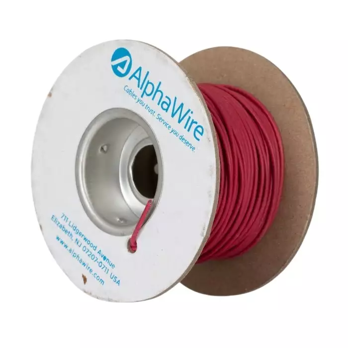 Alpha Wire Ecogen Single Core Hook Up Wire 0.75 mm² Nominal Area Red 30 m Length, 6715 RD005