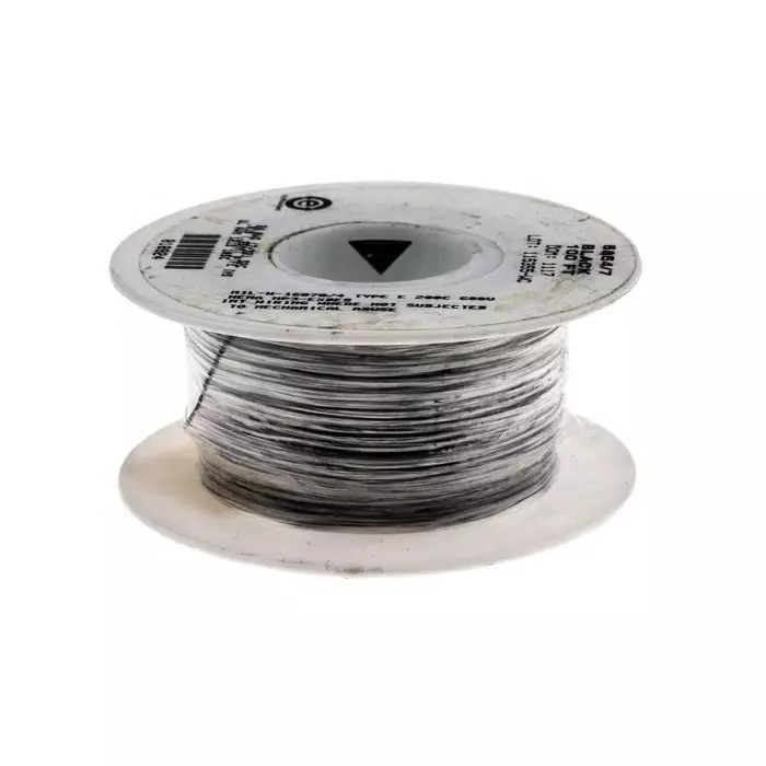 Alpha Wire Single Core Hook Up Wire 0.23 mm² Nominal Area Black 30 m Length, 5854/7 BK005