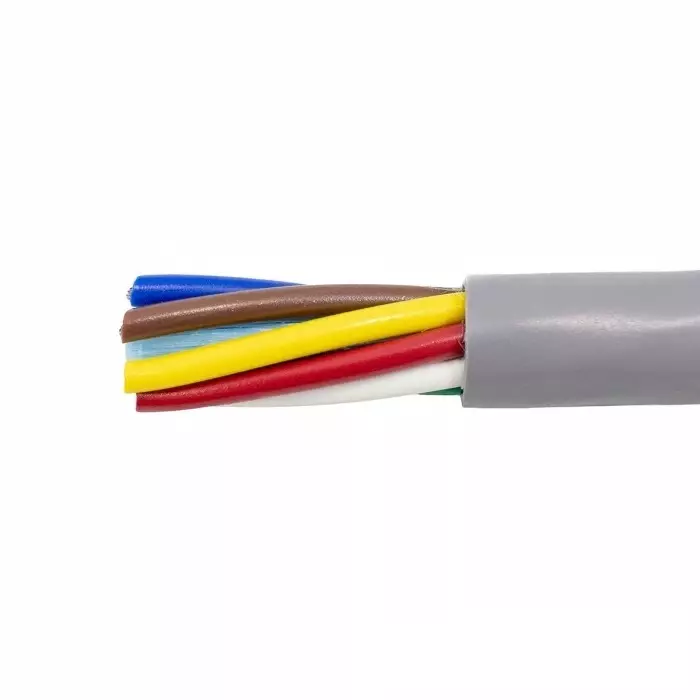 Alpha Wire Communication Control Cable 8 Core 0.35 mm² Area Black & Grey 305 m Length, 1178C SL001