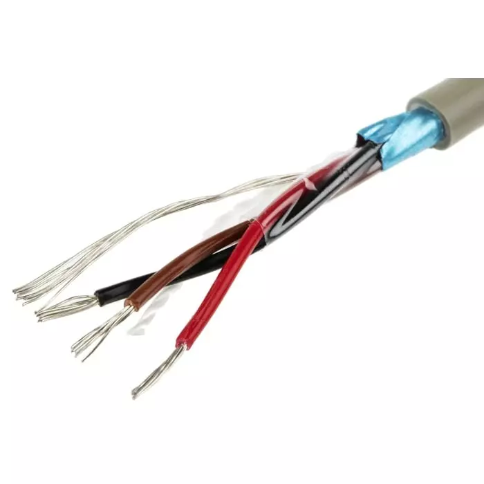 Alpha Wire Data Cable 3 Core 0.09 mm² Area Grey 50 m Length, B951032 GE321