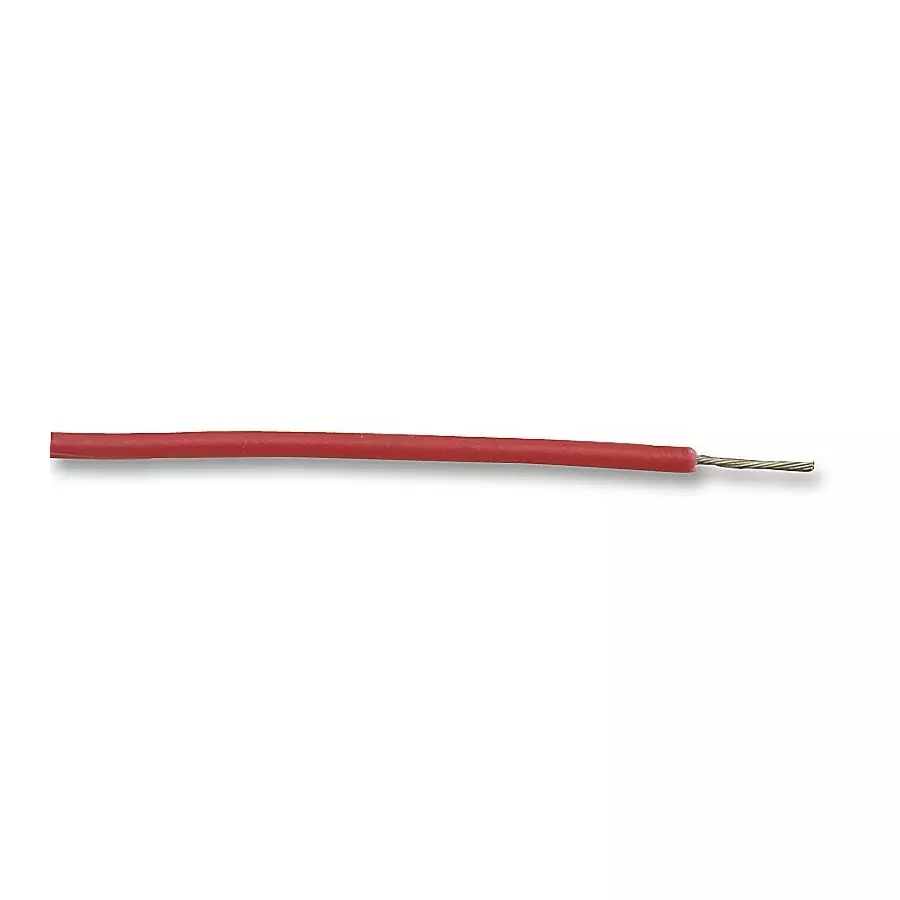 MULTICOMP PRO Hook Up Wire Tinned Annealed Copper 1 mm² Conductor Area 1.5 kV Red, MP005437