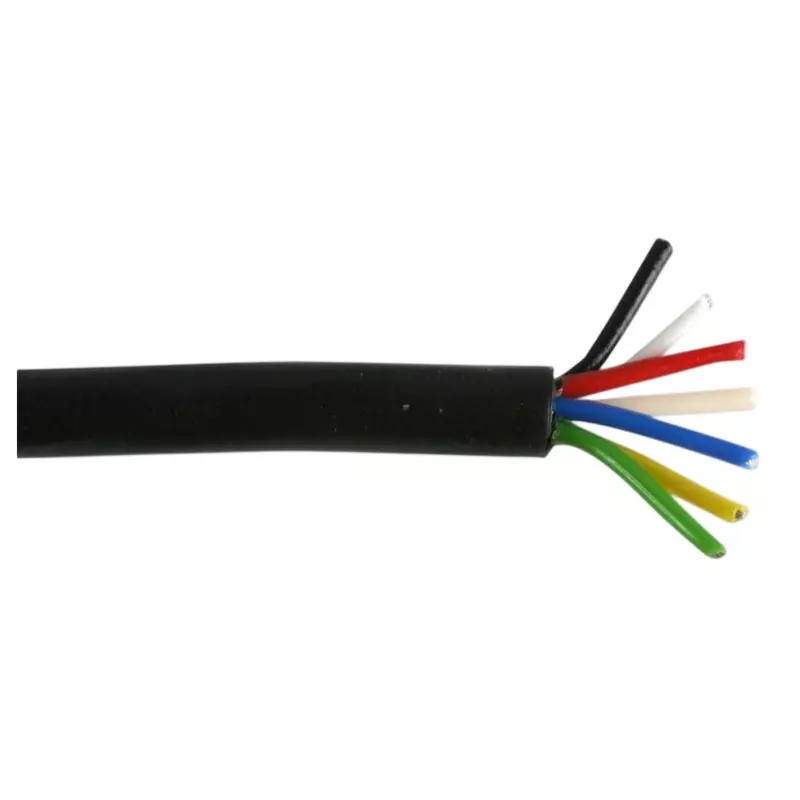 MULTICOMP PRO Multicore Cable Tinned Copper 0.1 mm² Conductor Area 250 V Black, MP002321