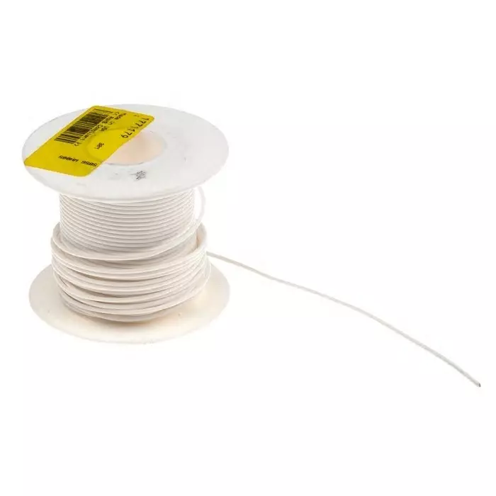 alpha-wire-single-core-hook-up-wire-005-mm-nominal-area-white-30-m-length-5851-wh005