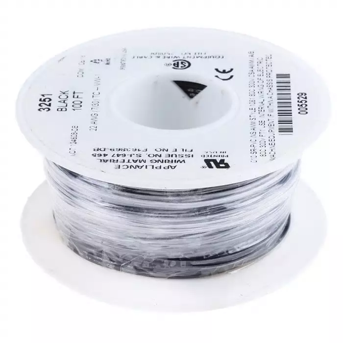 alpha-wire-single-core-hook-up-wire-033-mm-nominal-area-black-30-m-length-3251-bk005