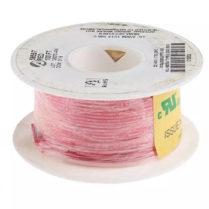 Alpha Wire Single Core Hook Up Wire 0.35 mm² Nominal Area Red 30 m Length, 5855/7 RD005