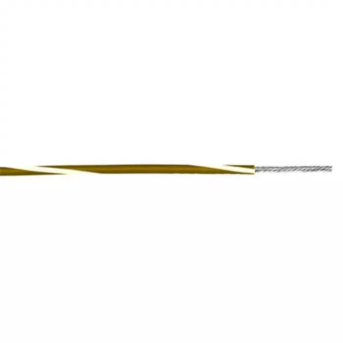 Alpha Wire Single Core Hook Up Wire 0.52 mm² Nominal Area Brown & White 305 m Length, 3053 WN001