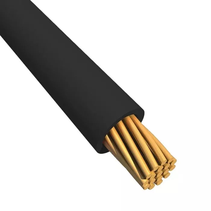 Alpha Wire Ecogen Single Core Hook Up Wire 2.1 mm² Nominal Area Black 305 m Length, 6717 BK001