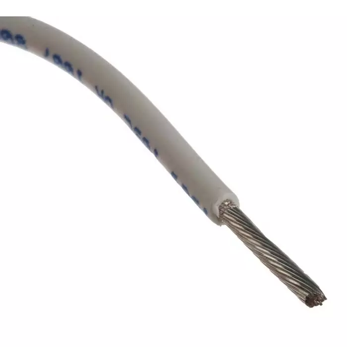 Alpha Wire Single Core Hook Up Wire 1.32 mm² Nominal Area White 305 m Length, 3057 WH001