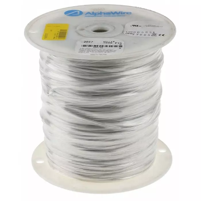 alpha-wire-single-core-hook-up-wire-132-mm-nominal-area-white-305-m-length-3057-wh001