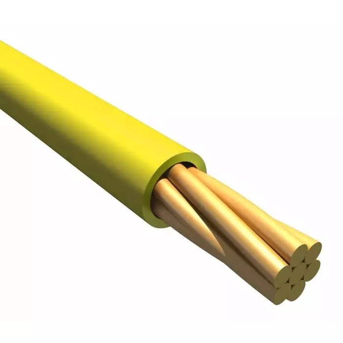 Alpha Wire Single Core Hook Up Wire 0.33 mm² Nominal Area Yellow 30 m Length, 7055 YL005