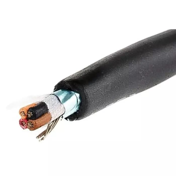 Alpha Wire Control Cable 4 Core 0.56 mm² Area Black 30 m Length, 25464 BK005