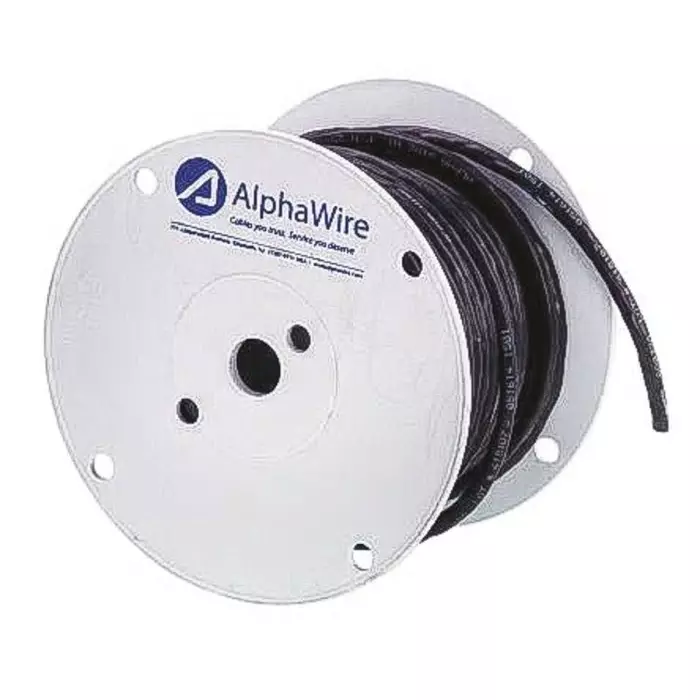 Alpha Wire Control Cable 4 Core 0.56 mm² Area Black 30 m Length, 25464 BK005