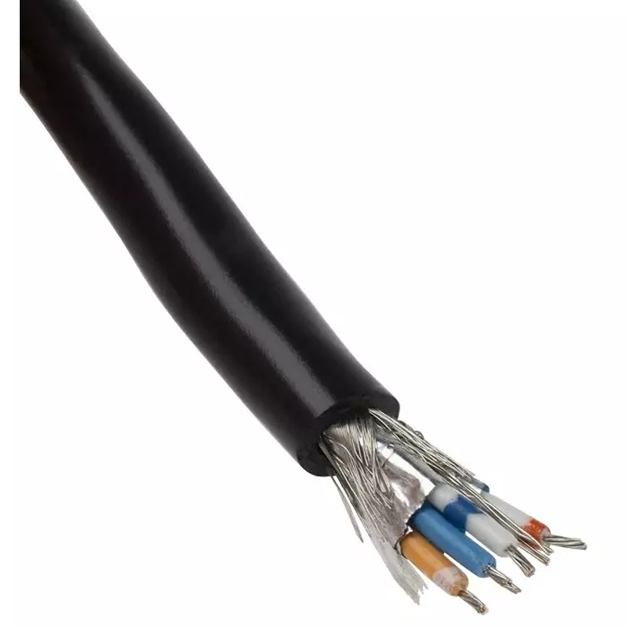 Alpha Wire Data Cable 4 Core 0.456 mm² Area Black 30 m Length, 6455 BK005