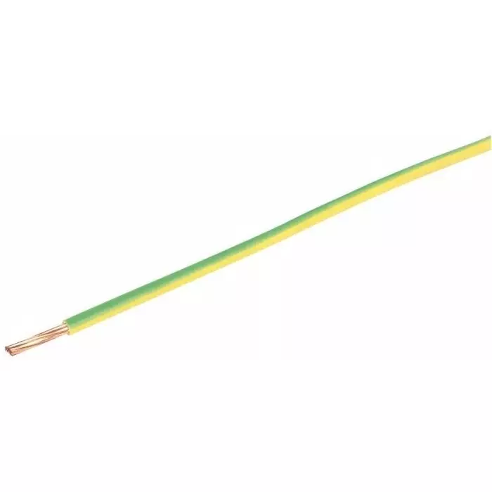 Prysmian 6491B Series Green/Yellow 4 mm² Hook Up Wire 7/0.85 mm 100m, 20147330
