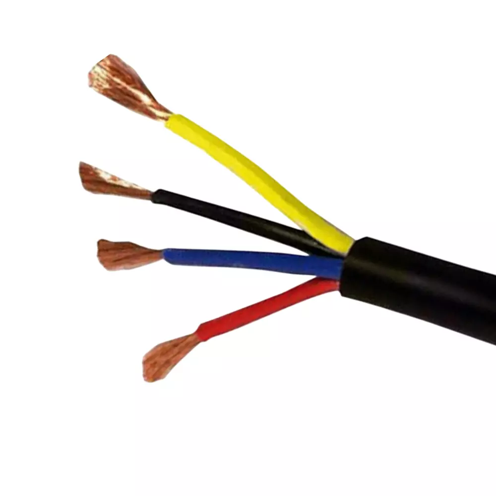 Tickson Round Multicore Cable 4 sq mm 4 Core Black (Roll of 90 m)
