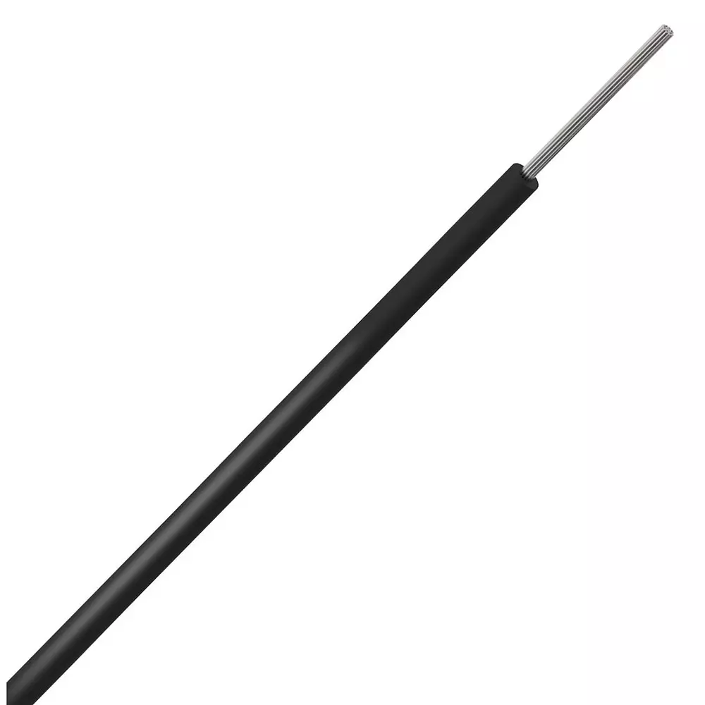 MULTICOMP PRO Hook Up Wire Tinned Copper 1.5 mm² Conductor Area 500 V Black, MP016121