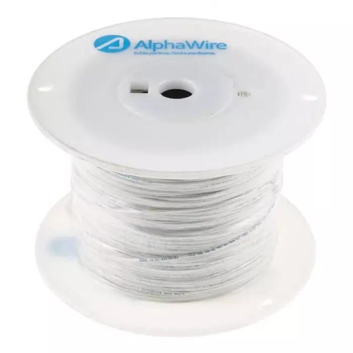 alpha-wire-single-core-hook-up-wire-035-mm-nominal-area-white-305-m-length-3051-wh001
