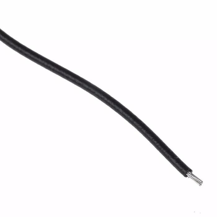Alpha Wire Single Core Harsh Environment Wire 0.23 mm² Nominal Area Black 30 m Length, 3050 BK005