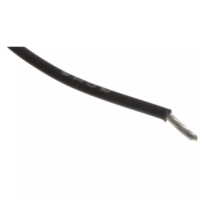 Alpha Wire Ecogen Single Core Hook Up Wire 0.52 mm² Nominal Area Black 305 m Length, 6714 BK001