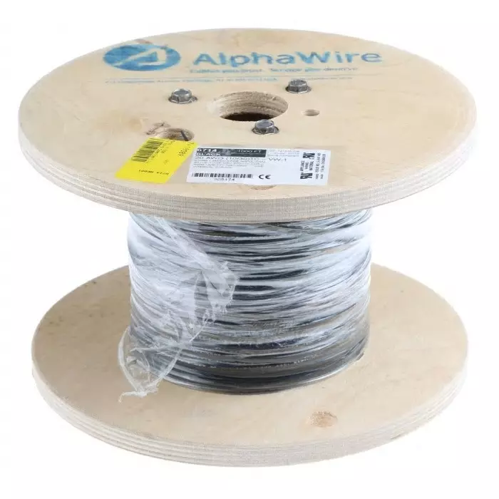 alpha-wire-ecogen-single-core-hook-up-wire-052-mm-nominal-area-black-305-m-length-6714-bk001