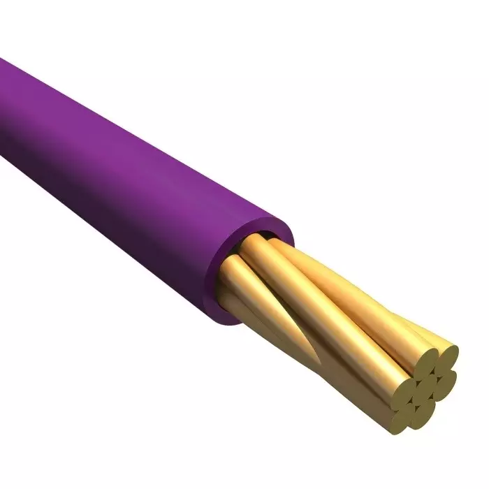 Alpha Wire Ecogen Single Core Hook Up Wire 0.2 mm² Nominal Area Purple 30 m Length, 6712 VI005