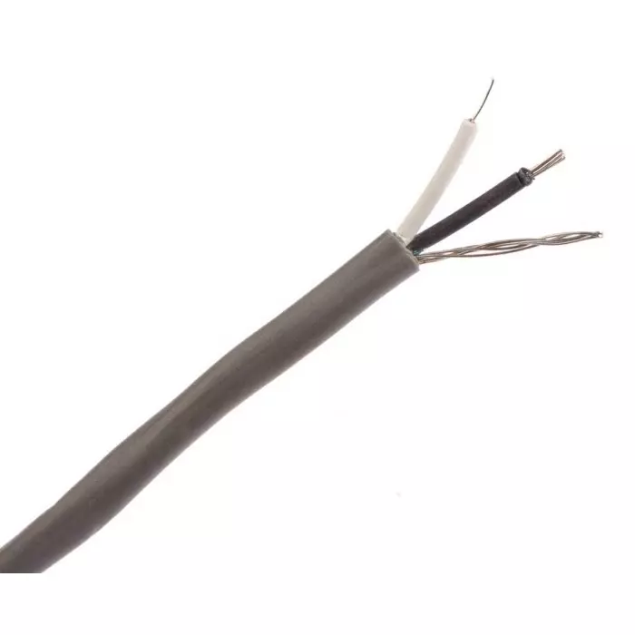 Alpha Wire Communication Control Cable 2 Core 0.56 mm² Area Grey 30 m Length, 2411C SL005