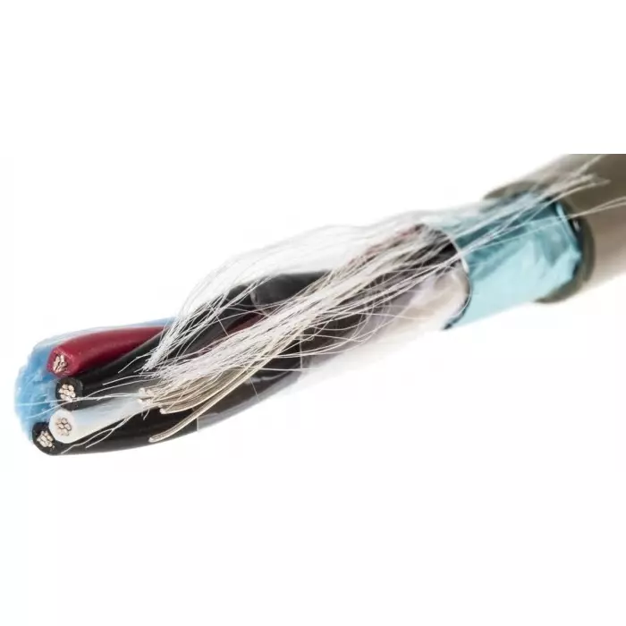 Alpha Wire Data Cable 4 Core 0.56 mm² Area Grey 50 m Length, B965022 GE321