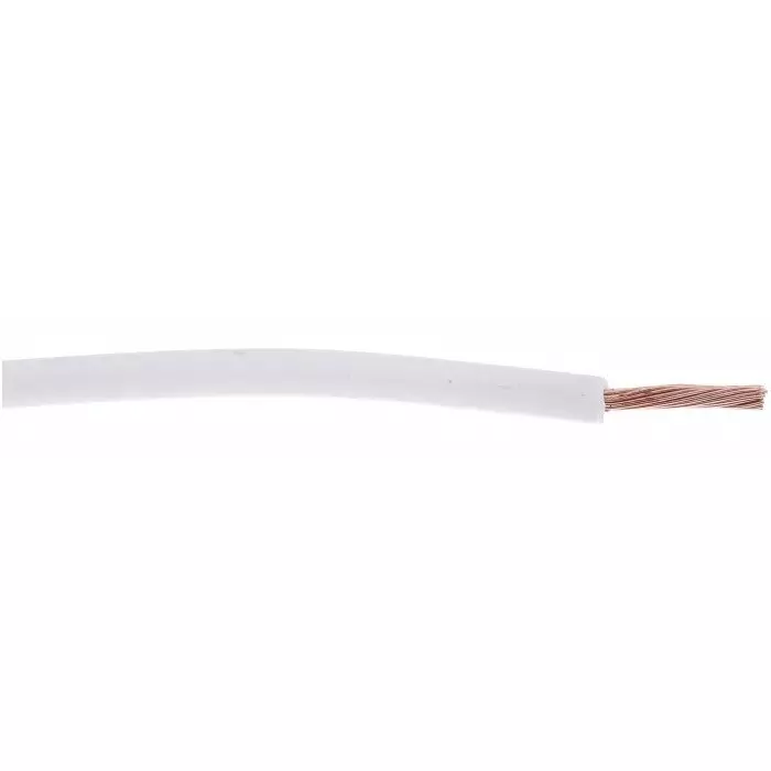 RS PRO 2567032 1.5 mm² Multi Core Hook Up Wire White (100 m)