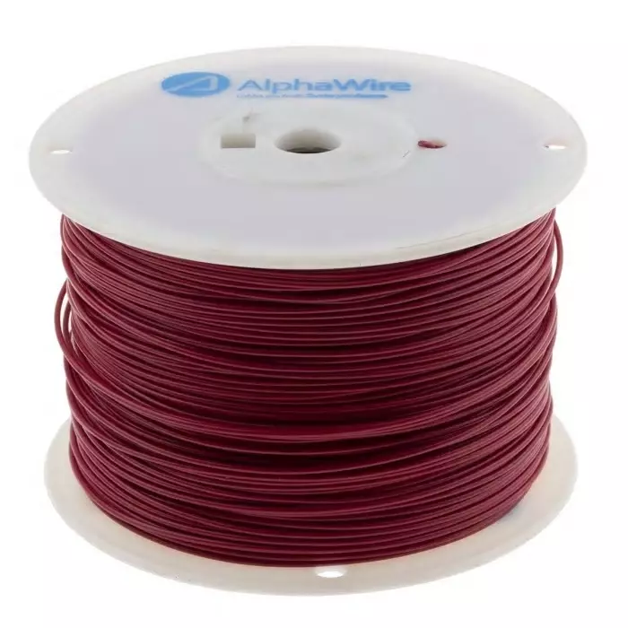 alpha-wire-single-core-hook-up-wire-081-mm-nominal-area-red-305-m-length-3055-rd001