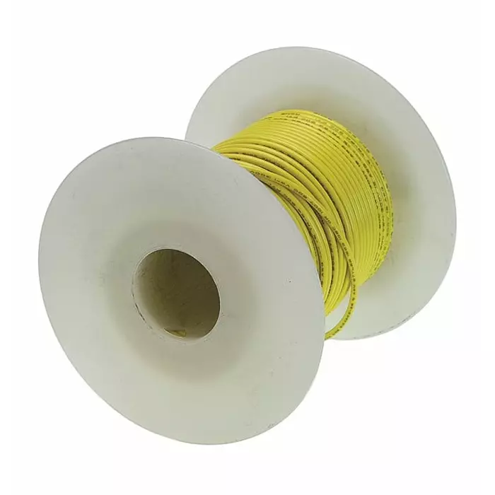 Alpha Wire Single Core Hook Up Wire 0.75 mm² Nominal Area Yellow 30 m Length, 3055 YL005