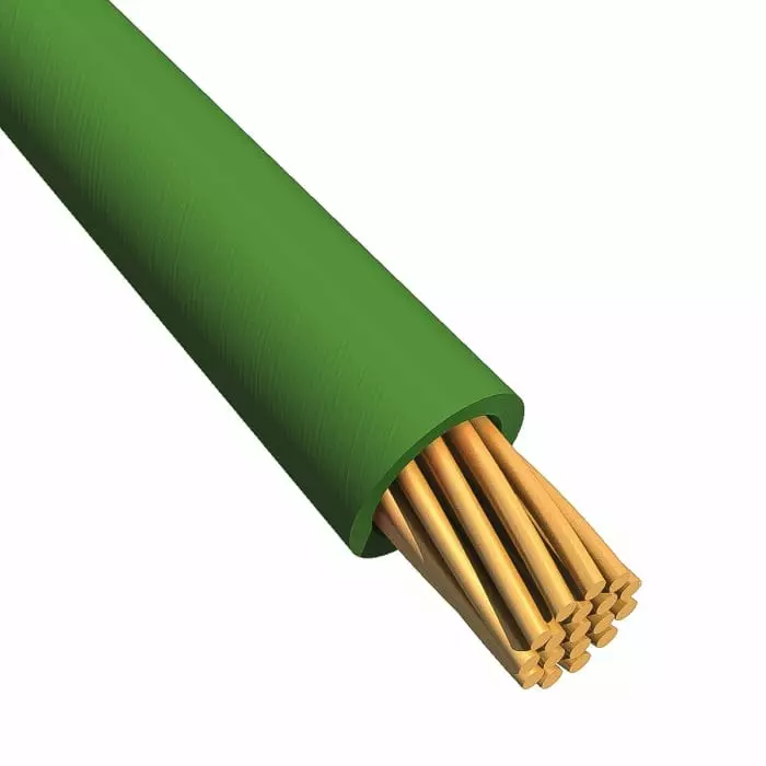 Alpha Wire Ecogen Single Core Hook Up Wire 3.3 mm² Nominal Area Green 30 m Length, 6718 GR005