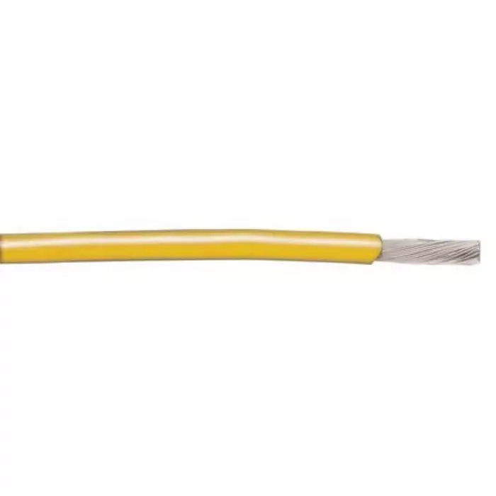 Alpha Wire Single Core Hook Up Wire 0.52 mm² Nominal Area Yellow 30 m Length, 1856 YL005