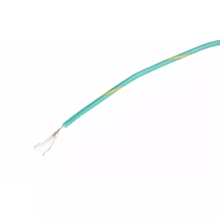 Alpha Wire Single Core Hook Up Wire 0.23 mm² Nominal Area Green & Yellow 30 m Length, 3050 GY005