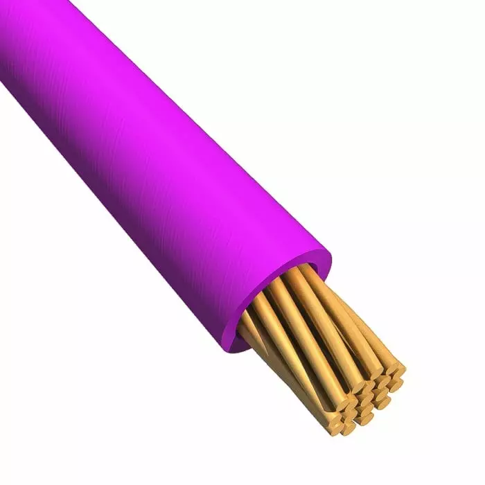 Alpha Wire Ecogen Single Core Hook Up Wire 3.3 mm² Nominal Area Purple 30 m Length, 6718 VI005