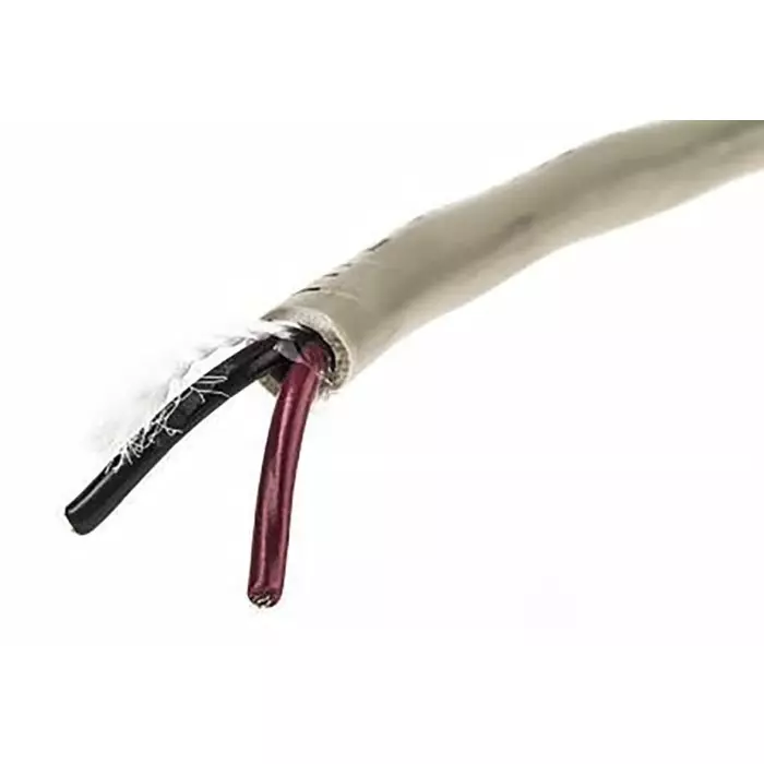 Alpha Wire Control Cable 2 Core 0.5 mm² Area Grey 100 m Length, 470025CY GE033