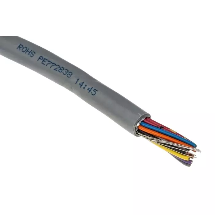 Alpha Wire Communication Control Cable 15 Core 0.23 mm² Area Grey 30 m Length, 1219/15C SL005