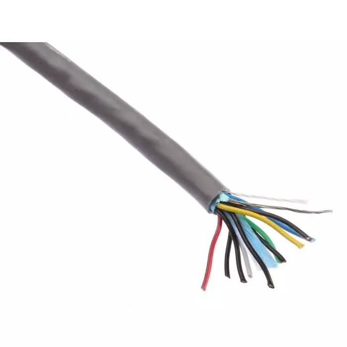 Alpha Wire Data Cable 10 Core 0.23 mm² Area Grey 30 m Length, 5475C SL005