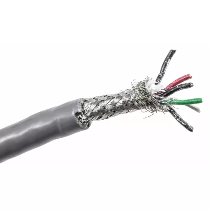 Alpha Wire Data Cable 9 Core 0.38 mm² Area Grey 30 m Length, 86703CY SL005