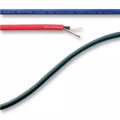 VAN DAmmE Cable, Phono Patch, BlACk, 100M, 268005C