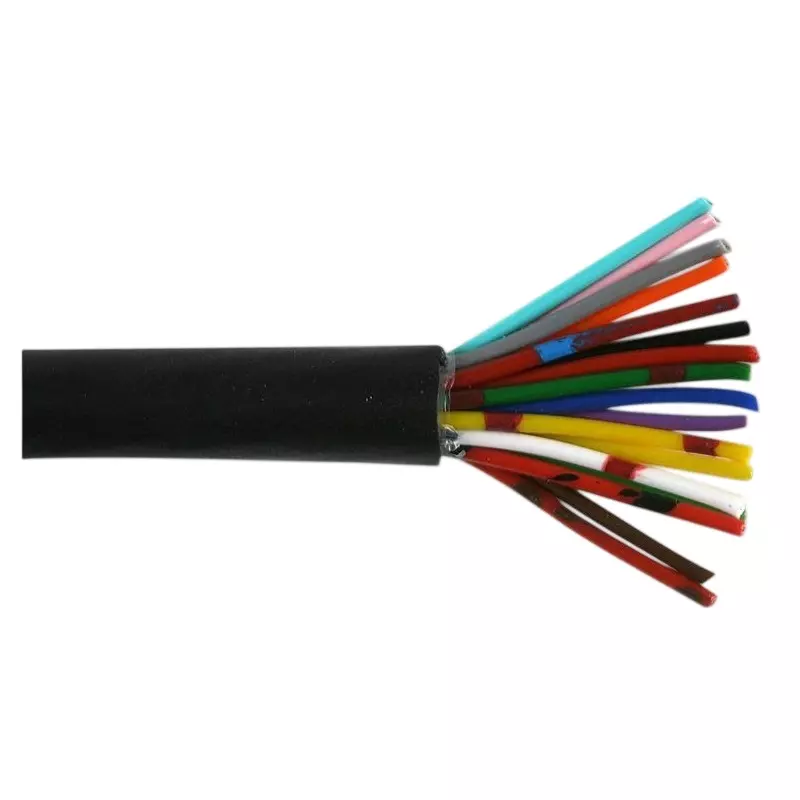 MULTICOMP PRO Multicore Cable Tinned Copper 0.2 mm² Conductor Area 440 V Black, MP002395