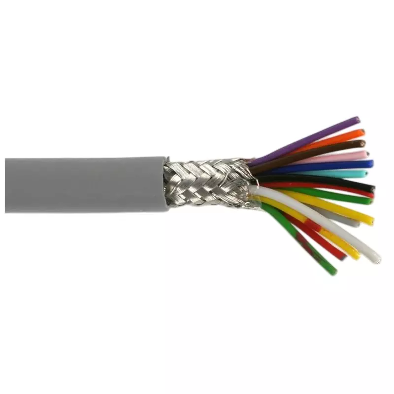 MULTICOMP PRO Multicore Cable Tinned Copper 0.2 mm² Conductor Area 440 V Grey, MP002311