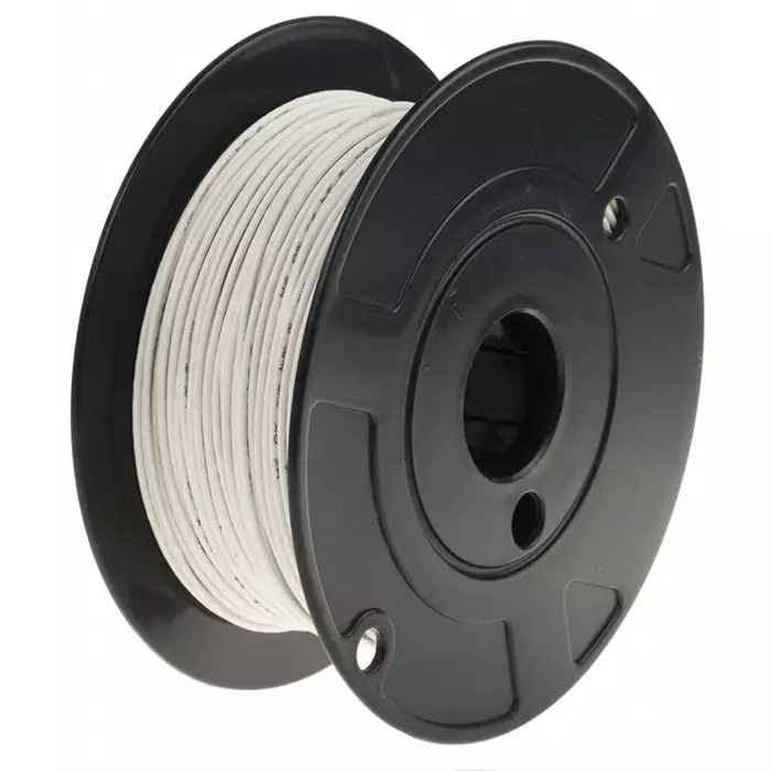 RS PRO 1113146 1.3 mm² Single Core Hook Up Wire White 100 m