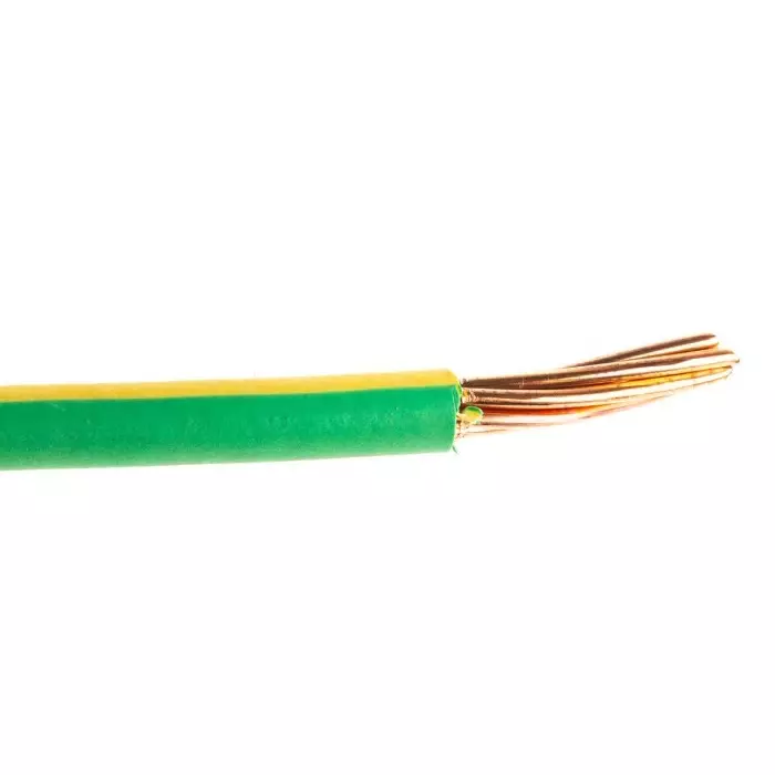 RS PRO 1853967 25 mm² 1 core Hook Up Wire Green & Yellow (50 m)