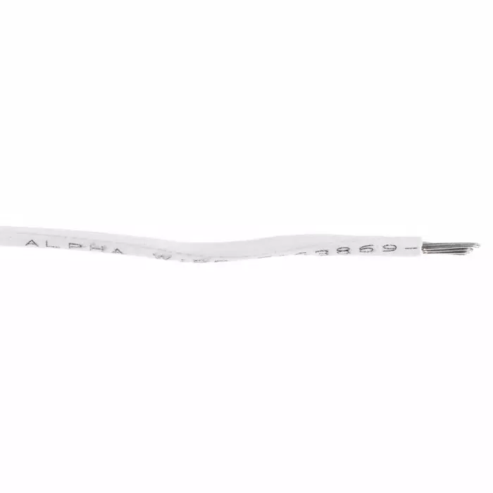 alpha-wire-single-core-hook-up-wire-081-mm-nominal-area-white-305-m-length-3055-wh001