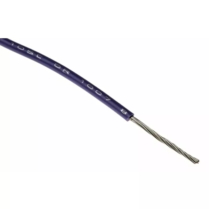 Alpha Wire Single Core Hook Up Wire 0.51 mm² Nominal Area Purple 305 m Length, 3053 VI001