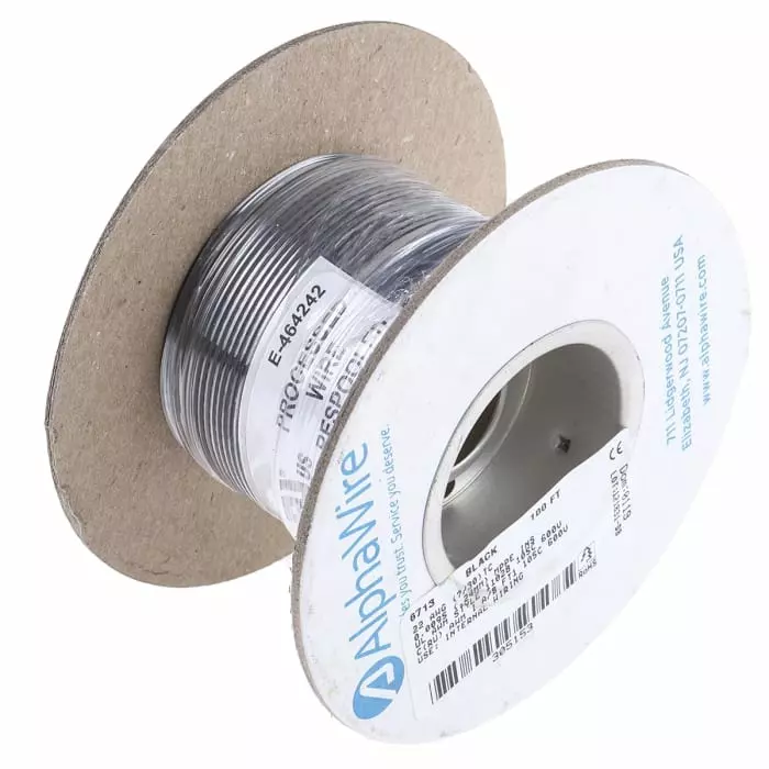 alpha-wire-ecogen-single-core-hook-up-wire-033-mm-nominal-area-black-30-m-length-6713-bk005