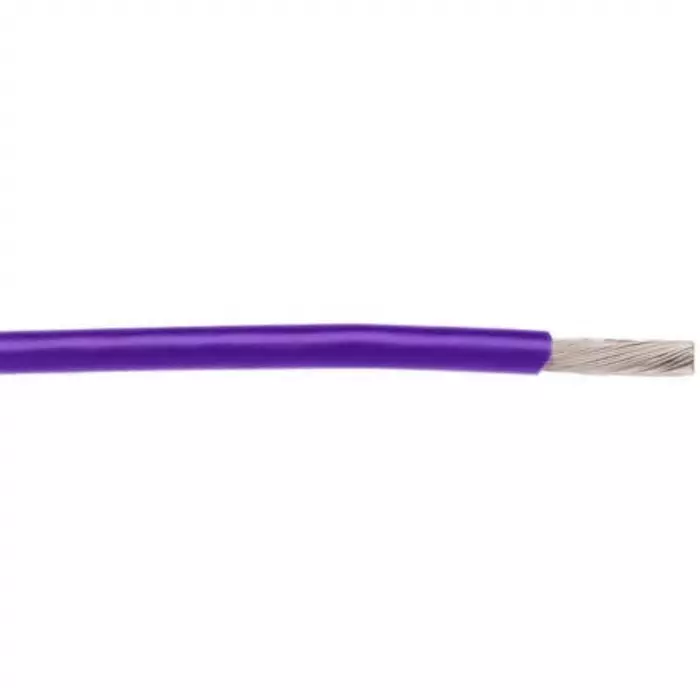 Alpha Wire Single Core Hook Up Wire 0.03 mm² Nominal Area Purple 30.5 m Length, 2840/7 VI005
