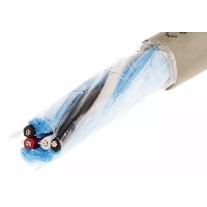 Alpha Wire Data Cable 4 Core 0.35 mm² Area Grey 50 m Length, B964021 GE321