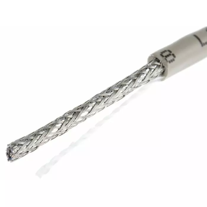 Alpha Wire Data Cable 2 Core 0.23 mm² Area Grey 50 m Length, B953024 GE321