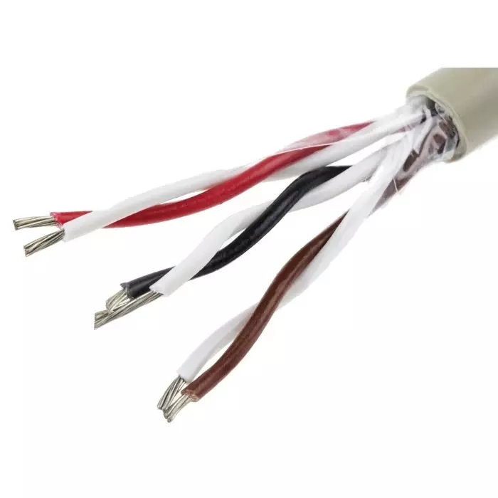 Alpha Wire Data Cable 6 Core 0.23 mm² Area Grey 50 m Length, B963031 GE321